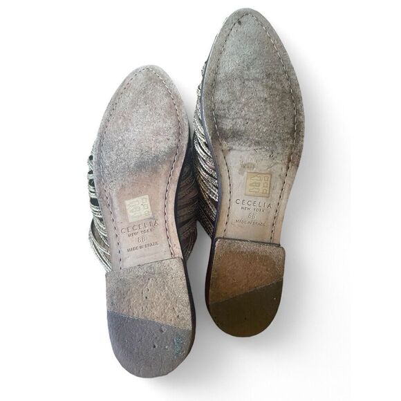 Cecelia Women's US 8 Bronze Sunset Gloria Metallic Slide Sandal Good Condition - Picture 6 of 7